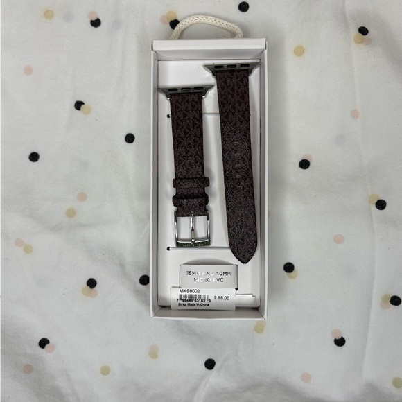 Michael Kors Brown Leather Watch Strap - Picture 3 of 9